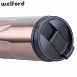 450ml Stainless Steel thermos Irregular Electroplate thermocup Tumbler Vacuum Flask portable water bottle Kettle travel mug