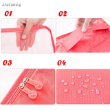 6 PCS Travel Storage Bag Set For Clothes Tidy Organizer Wardrobe Suitcase Pouch Travel Organizer Bag Case Shoes Packing Cube Bag