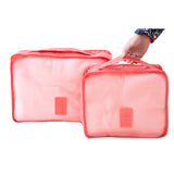 6 PCS Travel Storage Bag Set For Clothes Tidy Organizer Wardrobe Suitcase Pouch Travel Organizer Bag Case Shoes Packing Cube Bag