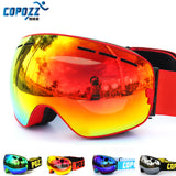 Copozz Ski Goggles - Double Layer UV400 Anti-Fog for men or women (Skiing, Snowboarding, etc) GOG-201 Pro