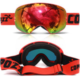 Copozz Ski Goggles - Double Layer UV400 Anti-Fog for men or women (Skiing, Snowboarding, etc) GOG-201 Pro