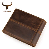 COWATHER 100% top quality cow genuine leather men wallets