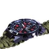 EDC Tactical multi Survival Watch Compass Rescue Rope Paracord Tools - Outdoor Camping bracelet