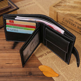 Genuine Leather Men Wallets Brand Quality Design Wallet with Coin Pocket For Men
