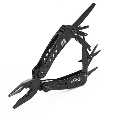Ganzo G201B Multi Tool - Pliers with Screwdriver Kit for Camping Climbing Hiking Plier Pocket Cutting Multitools Black