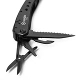 Ganzo G201B Multi Tool - Pliers with Screwdriver Kit for Camping Climbing Hiking Plier Pocket Cutting Multitools Black
