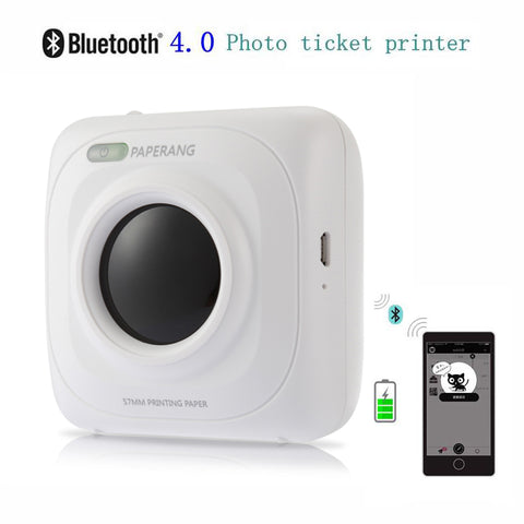 PAPERANG P1 Printer Portable Bluetooth 4.0 Printer Photo Printer Phone Wireless Connection Printer  1000mAh Lithium-ion Batter