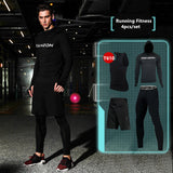 2017 New Compression Men's Sport Suits - Quick Dry Running Clothes, Training, Gym, Fitness Tracksuits