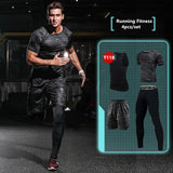 2017 New Compression Men's Sport Suits - Quick Dry Running Clothes, Training, Gym, Fitness Tracksuits