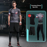2017 New Compression Men's Sport Suits - Quick Dry Running Clothes, Training, Gym, Fitness Tracksuits
