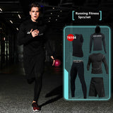 2017 New Compression Men's Sport Suits - Quick Dry Running Clothes, Training, Gym, Fitness Tracksuits