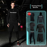 2017 New Compression Men's Sport Suits - Quick Dry Running Clothes, Training, Gym, Fitness Tracksuits