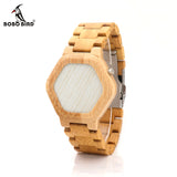 BOBO BIRD V-E03 Men's LED Digital Bamboo Watch (Night Vision LED Watch)