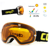 Copozz Ski Goggles - Double Layer UV400 Anti-Fog for men or women (Skiing, Snowboarding, etc) GOG-201 Pro