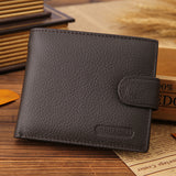 Genuine Leather Men Wallets Brand Quality Design Wallet with Coin Pocket For Men
