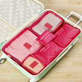 6 PCS Travel Storage Bag Set For Clothes Tidy Organizer Wardrobe Suitcase Pouch Travel Organizer Bag Case Shoes Packing Cube Bag