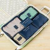 6 PCS Travel Storage Bag Set For Clothes Tidy Organizer Wardrobe Suitcase Pouch Travel Organizer Bag Case Shoes Packing Cube Bag