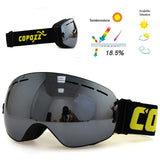 Copozz Ski Goggles - Double Layer UV400 Anti-Fog for men or women (Skiing, Snowboarding, etc) GOG-201 Pro