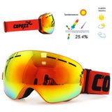 Copozz Ski Goggles - Double Layer UV400 Anti-Fog for men or women (Skiing, Snowboarding, etc) GOG-201 Pro