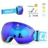 Copozz Ski Goggles - Double Layer UV400 Anti-Fog for men or women (Skiing, Snowboarding, etc) GOG-201 Pro