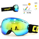 Copozz Ski Goggles - Double Layer UV400 Anti-Fog for men or women (Skiing, Snowboarding, etc) GOG-201 Pro