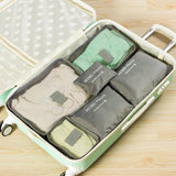 6 PCS Travel Storage Bag Set For Clothes Tidy Organizer Wardrobe Suitcase Pouch Travel Organizer Bag Case Shoes Packing Cube Bag