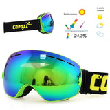 Copozz Ski Goggles - Double Layer UV400 Anti-Fog for men or women (Skiing, Snowboarding, etc) GOG-201 Pro