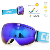 Copozz Ski Goggles - Double Layer UV400 Anti-Fog for men or women (Skiing, Snowboarding, etc) GOG-201 Pro