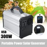Portable solar generator 600W Peak 300W Continuous 300WH 12V 15A Inverter Power Storage Fast USB Charger (As Seen on YouTube)