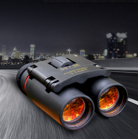 CSO Mini Folding Compact Zoom Binoculars Professional Pocket Telescope Power Spyglass Outdoor Travel Spotting Scope Kid Gift