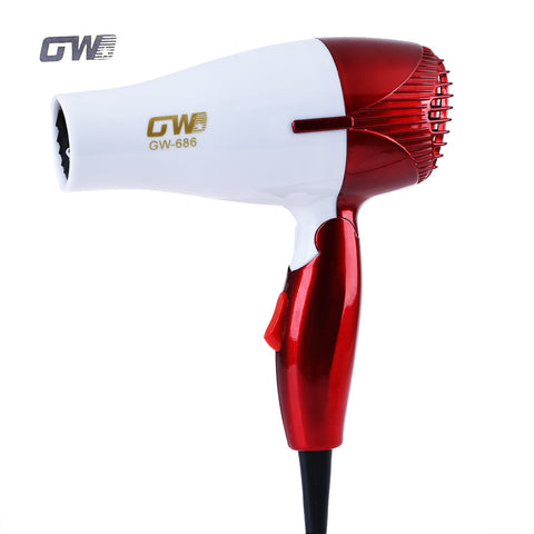 GW Mini 1200W Hair Dryer Foldable Portable Traveller Compact Blower With Thermostatic Function