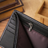Genuine Leather Men Wallets Brand Quality Design Wallet with Coin Pocket For Men