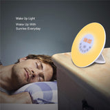 New Style  LED Lights with Digital Alarm Clock Wake Up FM Radio Colorful Light Add Snooze Mode Hot Sales