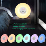 New Style  LED Lights with Digital Alarm Clock Wake Up FM Radio Colorful Light Add Snooze Mode Hot Sales