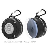 TOP ROAD Waterproof Outdoor Bluetooth Speaker Portable Wireless Subwoofer Loudspeaker (Shower, Bicycle Speakers with Suction Cup)