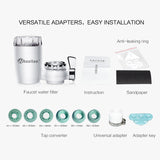 Wheelton Water Filter Faucet 8 Layers Purification Ceramic Activated Carbon&KDF And More Household Kitchen Water Purifier