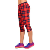 Women's 3D Print Capris Leggings - Medium & Plus Size (Sport Fitness Pants Outdoor Training Gym Clothes)