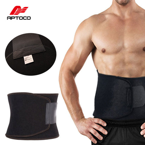 APTOCO Adjustable Waist Trimmer Exercise Sweat Belt Fat Burner / Shaper (Burn Cellulite for Men Women)