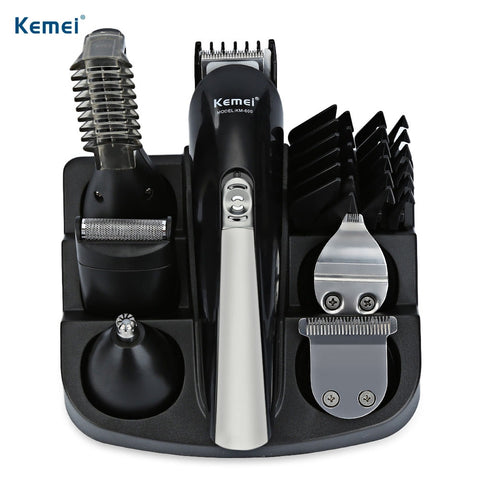 Original Kemei Professional Hair Trimmer 6 In 1 Hair Clipper Shaver Set - Electric Shaver, Beard Trimmer, Cutting Hair
