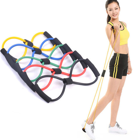 Elastic Tension Rope Chest Expander for Pilates, Sport Fitness, Body Shape Health (1 pcs random color)