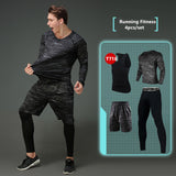 2017 New Compression Men's Sport Suits - Quick Dry Running Clothes, Training, Gym, Fitness Tracksuits