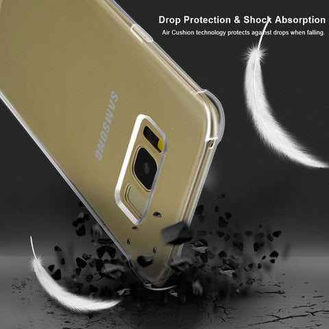 S8 Case For Samsung Galaxy S8 Plus - Silicon Ultra Thin Soft Transparent TPU Shockproof Case Cover