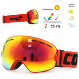 Copozz Ski Goggles - Double Layer UV400 Anti-Fog for men or women (Skiing, Snowboarding, etc) GOG-201 Pro