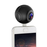 SAGO mini 360 video camera VR Panoramic Camera portable pocket Camera Dual Lens for Type-c/Micro usb phones PK insta 360 air