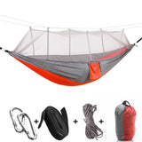 Ultralight Parachute Hammock for Outdoor Camping Hunting with Mosquito Net - 2 Person Flyknit Hamak Hanging Bed Leisure Hamac